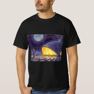 T-shirt Aliens de science-fiction vintages sur Blue Planet