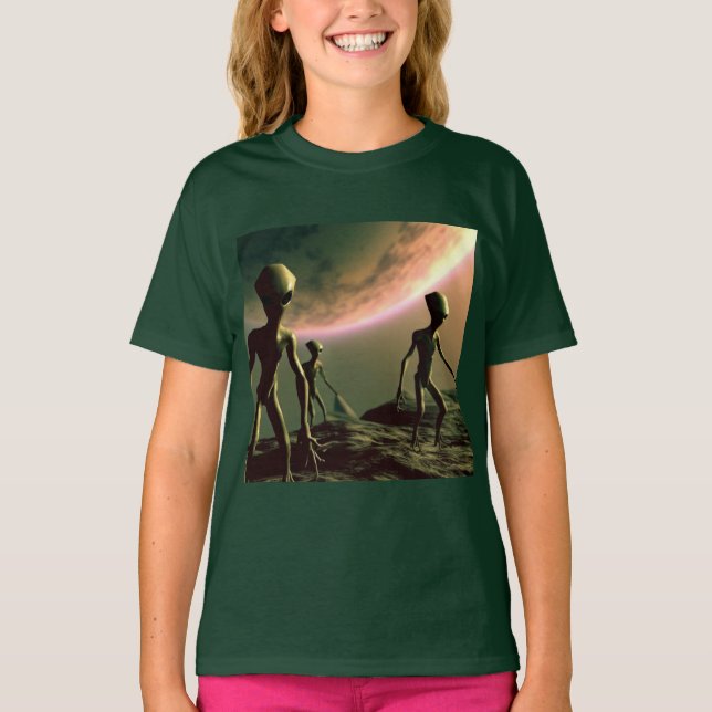 T-shirt ALIENS gris SF 2 (Devant)
