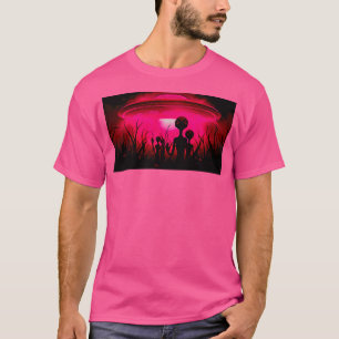 T-shirt Aliens rouges - Ufouap Sighting Over New Jersey