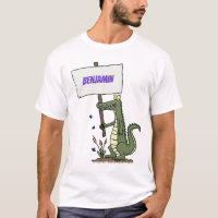 Aligator de crocodile drôle avec dessin animé