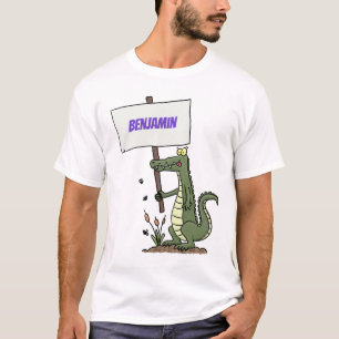 T-shirt Aligator de crocodile drôle avec dessin animé