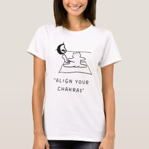T-shirt Aligner vos chakras Illustration de chat de yoga