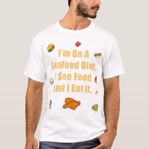 Alimentation de fruits de mer - Blanc
