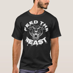 T-shirt Alimentation de la bête Lion Tigre Roaring Inspira