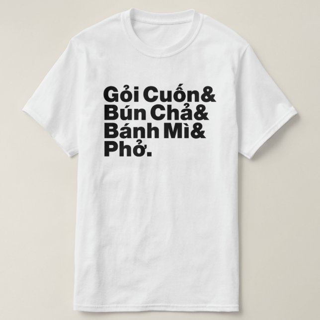 T-shirt Alimentation de rue vietnamienne (Design devant)
