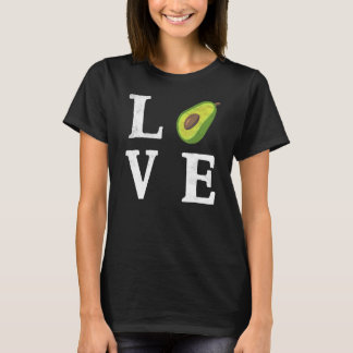 T-shirt Alimentation Guacamole Foie Vegan Love Avocado