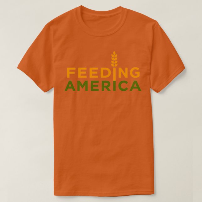 T-shirt alimentation pour l'amérique alimentaire (Design devant)