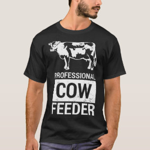 T-shirt Alimentation Professionnelle De Vache Drôle Laitie