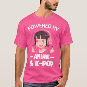 T-shirt Alimenté Par Anime K-Pop Anime K-Pop