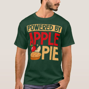 T-shirt Alimenté Par Apple Pie Baking Baker Thanksgiving D