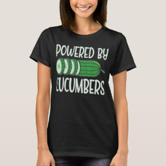 T-shirt Alimenté Par Concombres Drôle Végétarien Ve Ve