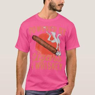T-shirt Alimenté par des cigares Whisky pour un expert en