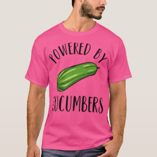T-shirt Alimenté par des concombres drôle Plan Végétarien