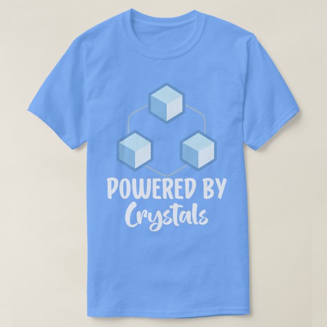 T-shirt Alimenté par des cristaux 2 (Design devant)