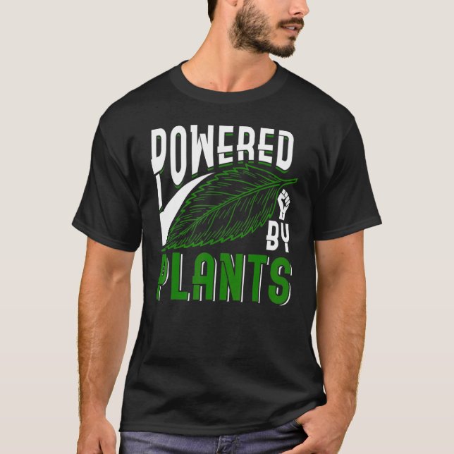 T-shirt Alimenté Par Des Plantes (Devant)