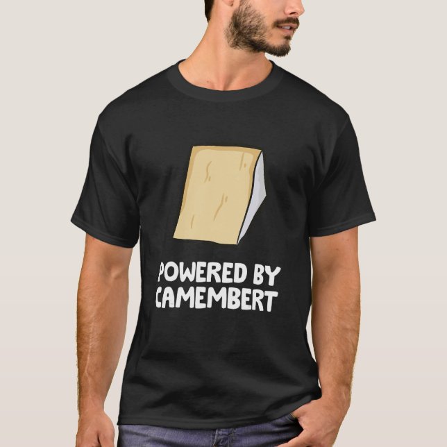 T-shirt Alimenté Par Du Fromage Camembert (Devant)