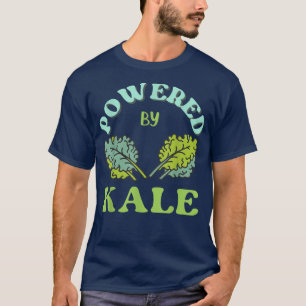 T-shirt Alimenté Par Kale Plante végétarien de nourriture