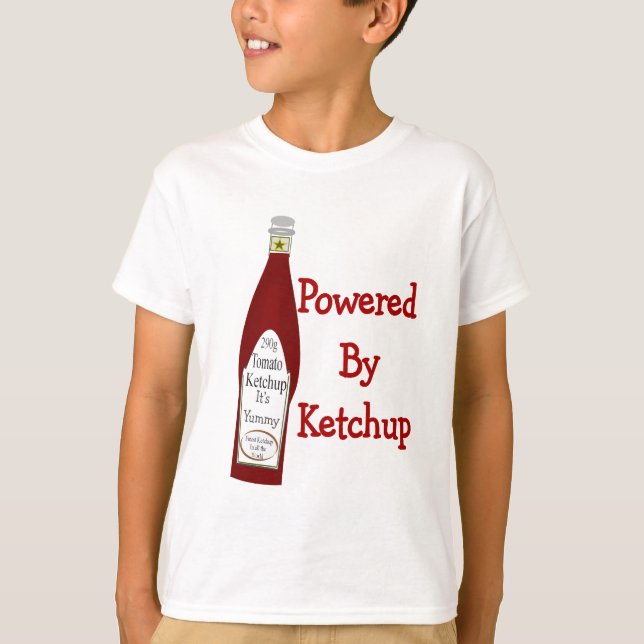 T-shirt Alimenté Par Ketchup (Devant)