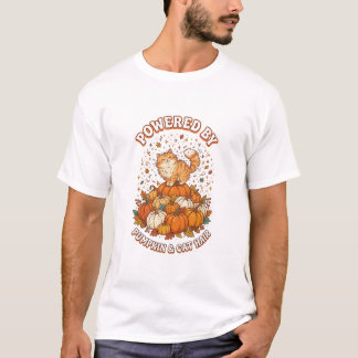 T-shirt Alimenté par la citrouille et les poils de chat Dr