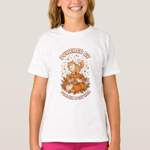 T-shirt Alimenté par la citrouille et les poils de chat Dr