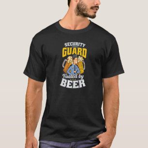 T-shirt Alimenté Par La Garde De Sécurité De La Bière