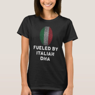 T-shirt Alimenté Par L'Adn Italien Racines Italie Expat Us