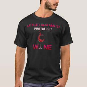 T-shirt Alimenté Par L'Analyste De Données Par Satellite S