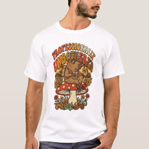 T-shirt Alimenté par l'anxiété et le café Opossum drôle