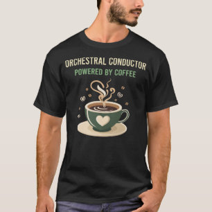 T-shirt Alimenté Par Le Chef Orchestre Du Café