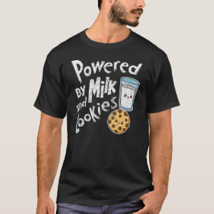 T-shirt Alimenté par le lait et les cookies Mignon amateur
