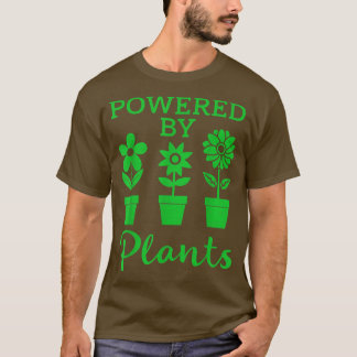 T-shirt Alimenté Par Le Plante Graphic Mignonne Plante Lov