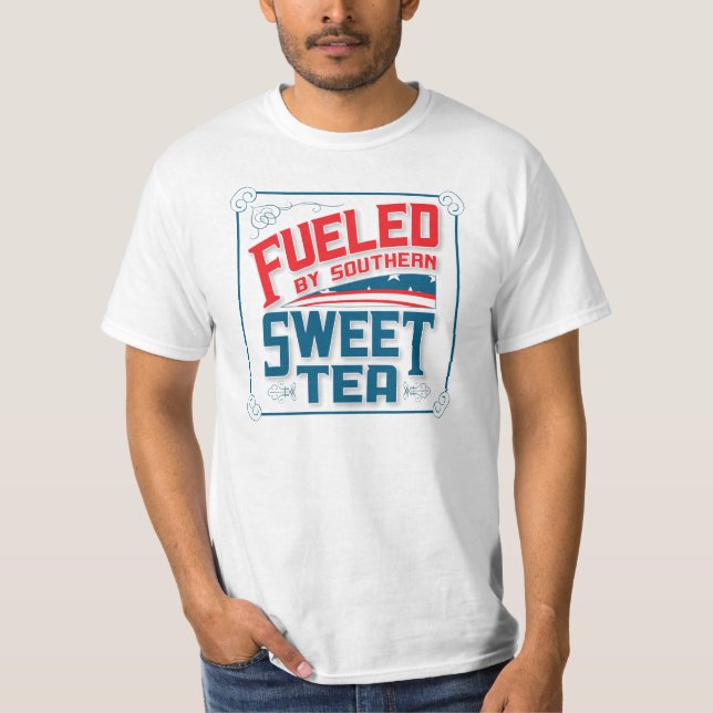 T-shirt Alimenté par le Tee - shirt Southern Sweet Tea (Devant)