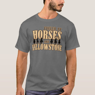 T-shirt Alimenté par les chevaux drôle