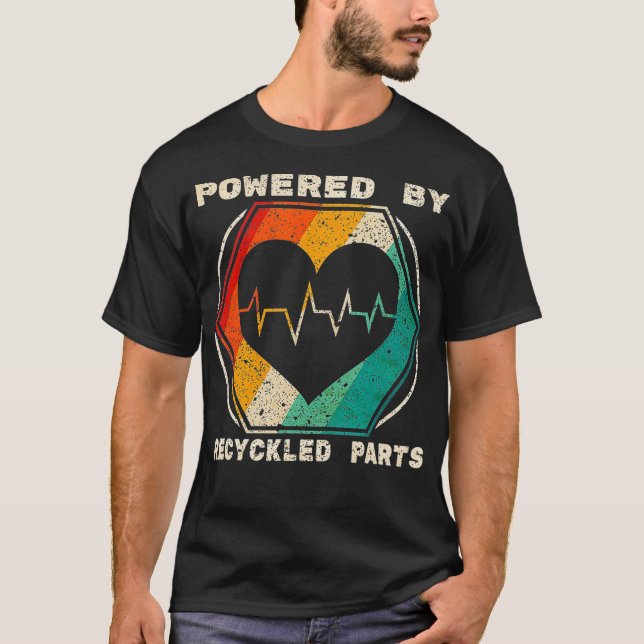 T-shirt Alimenté Par Les Parties Recyclées Transplantation (Devant)