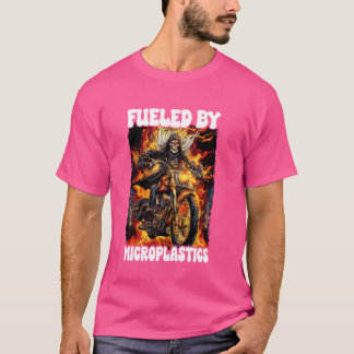 T-shirt Alimenté Par Microplastiques Cringe Squelette