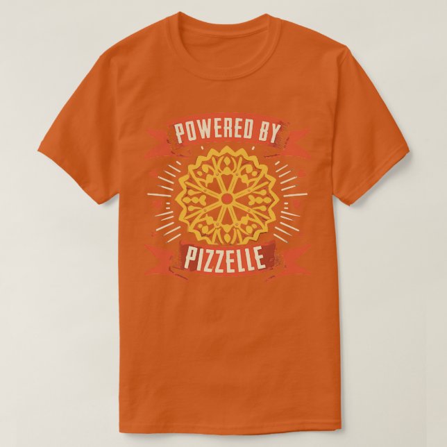 T-shirt Alimenté par Pizzelle (Design devant)