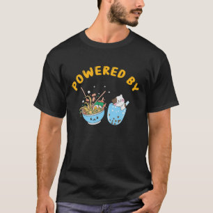 T-shirt Alimenté Par Ramen Japonais Anime Noodles Drôle Ca