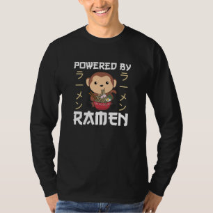 T-shirt Alimenté Par Ramen Sweet Monkey Mange Ramen