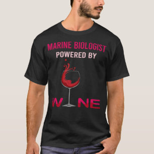T-shirt Alimenté Par Un Biologiste De La Marine Vin
