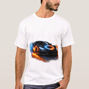 T-shirt Alimenter le feu Neon Voiture de Sport