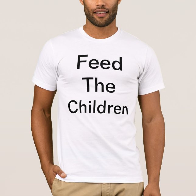 T-shirt Alimentez les enfants des USA (Devant)