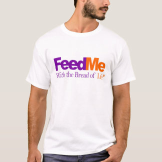 T-shirt Alimentez-moi : Parodie de la livraison