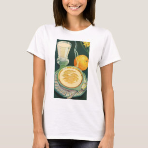 T-shirt Aliments santé vintages, Boissons, Petit-déjeuner