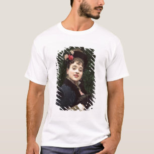T-shirt Aline Masson, le modèle de l'artiste (huile sur l