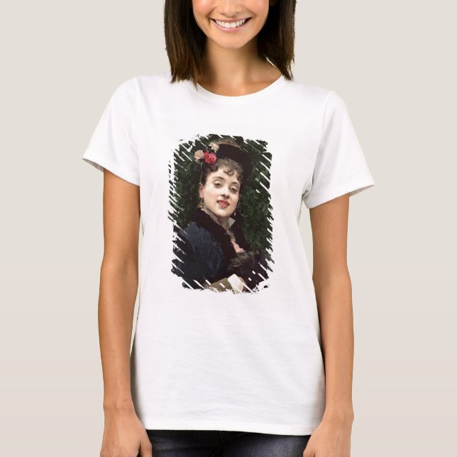 T-shirt Aline Masson, le modèle de l'artiste (huile sur pa (Devant)