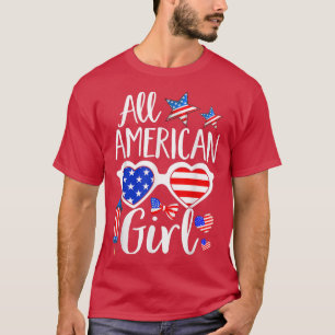 T-shirt All American Girls 4th Of July Patriotic Daughter