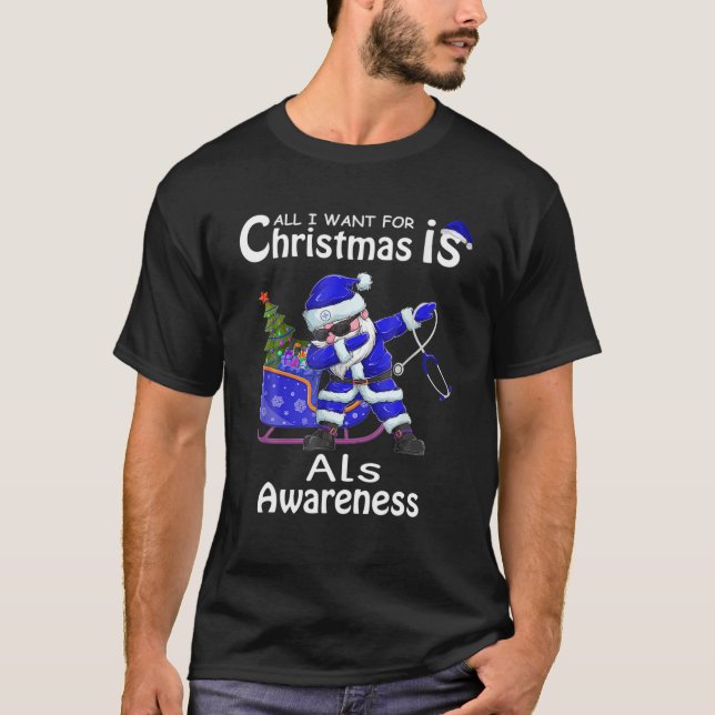 T-shirt All I Want For Christmas Is Cure For (Devant)