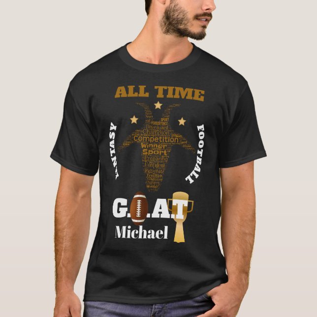 T-shirt All Time Imaginaire Football GOAT Tee (Personnalis (Devant)