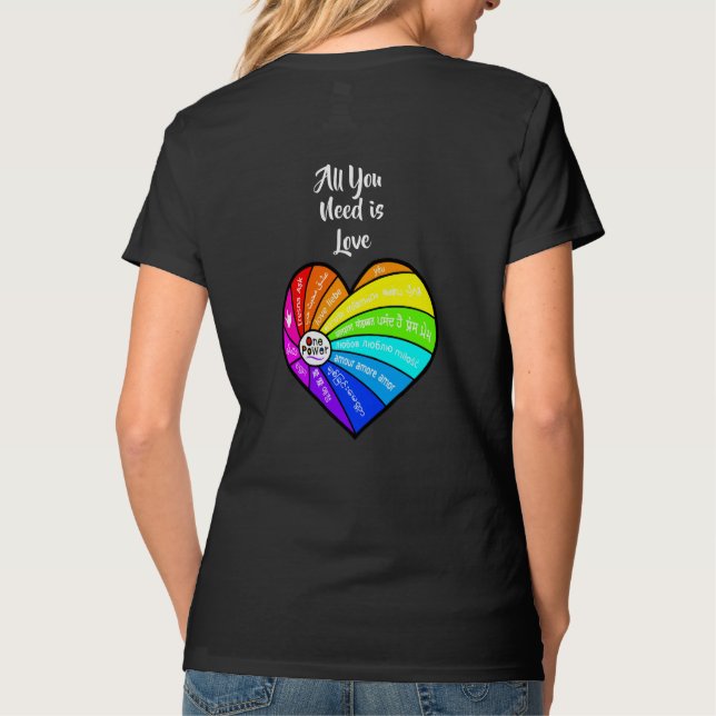 T-shirt All You Need is Love (Dos)