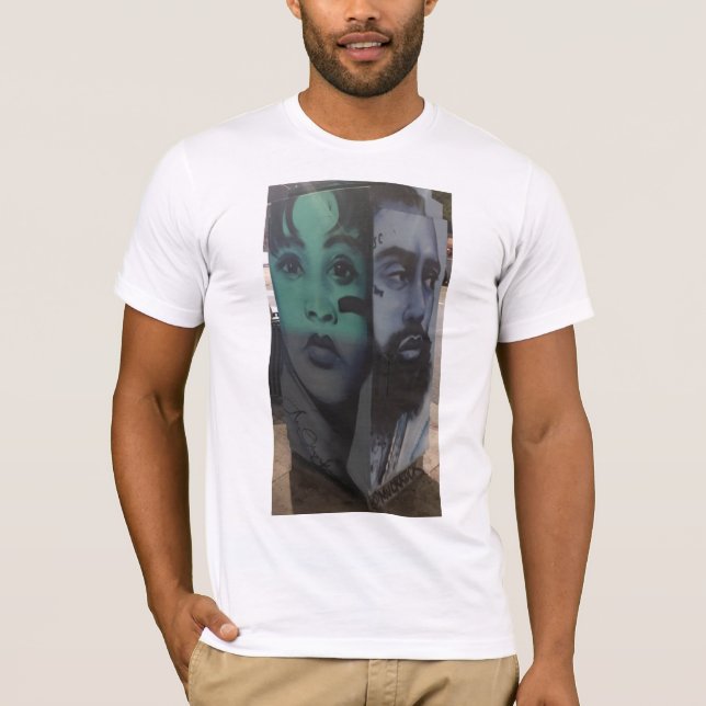 T-shirt Allé trop tôt - oeil laissé et Nipsey Hussle (Devant)